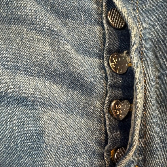 Lost Daze | Star Patch Selvedge Blue Jeans Raw Hem | Men's 34 - Picture 5 of 11